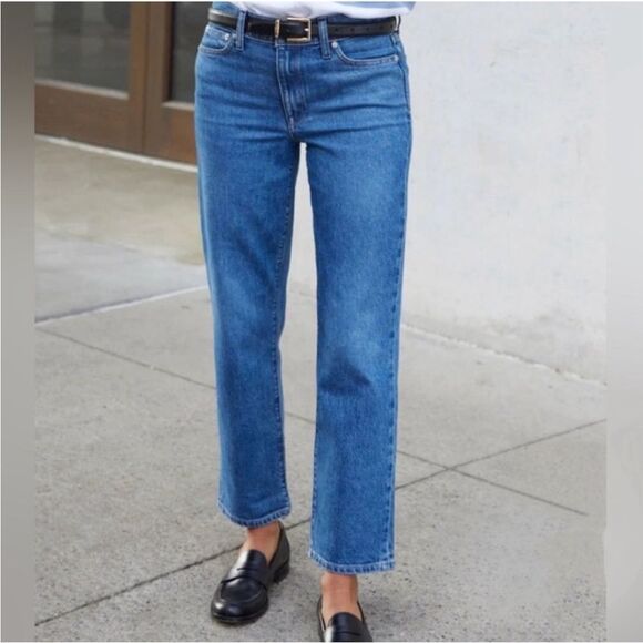 AYR Women's Straight Leg Jeans - Blue - Picture 3 of 7